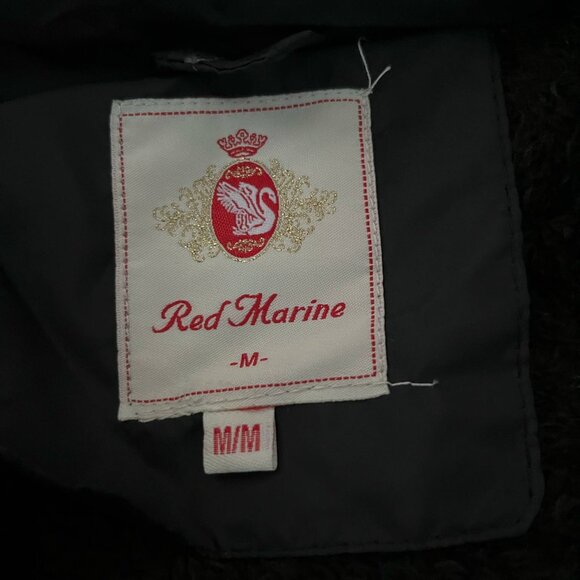 Red Marine Women's sz Medium Black Long  Puffer Jacket - Picture 9 of 10